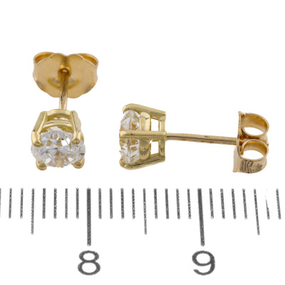 1.00ct Diamond Studs GIA D VS2 - 2