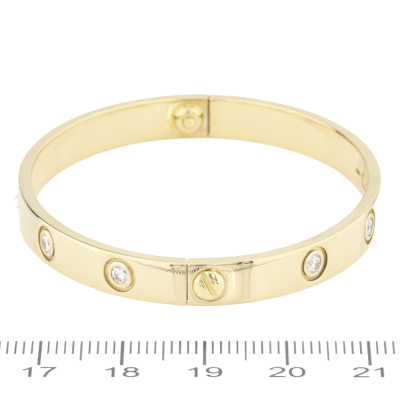 Cartier Love Bracelet, 10 Diamonds - 3