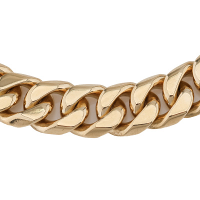 Curb Link Gold Chain Bracelet, 18ct 54.0g - 6