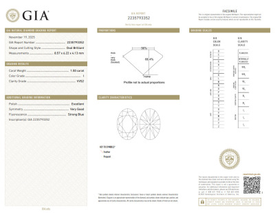 3.00ct Loose Pair Diamonds GIA I VVS1/VVS2 - 3