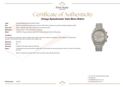 Omega Speedmaster Date Mens Watch - 13