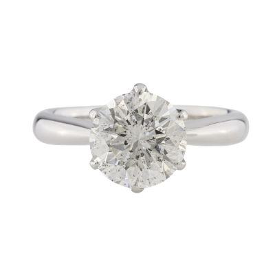 3.01ct Diamond Solitaire Ring GSL H Colour