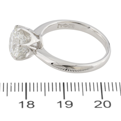 3.01ct Diamond Solitaire Ring GSL H Colour - 3