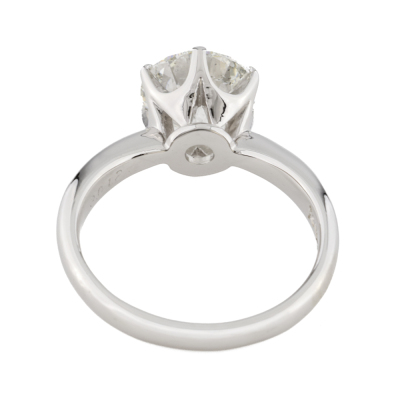 3.01ct Diamond Solitaire Ring GSL H Colour - 5