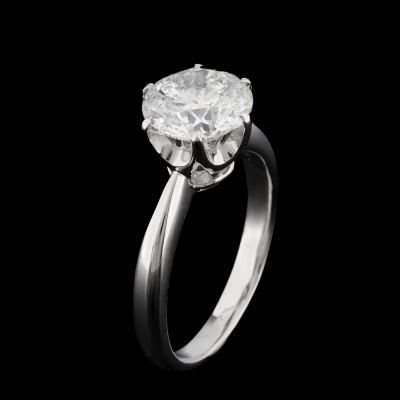 3.01ct Diamond Solitaire Ring GSL H Colour - 6