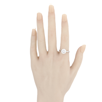 3.01ct Diamond Solitaire Ring GSL H Colour - 7