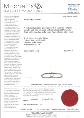 5.00ct Diamond Tennis Bracelet - 4