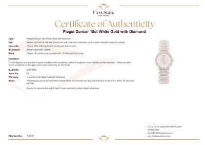 Piaget Dancer 18ct White Gold with Diamond - 4