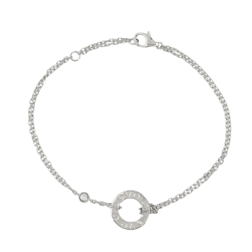 Cartier Love Diamond Bracelet on Chain