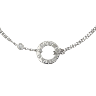 Cartier Love Diamond Bracelet on Chain - 2
