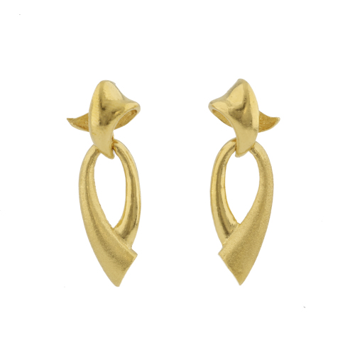 Gold Drop Earrings, 24ct 8.8g