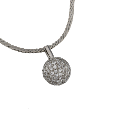 2.80ct Diamond Sphere Pendant - 2