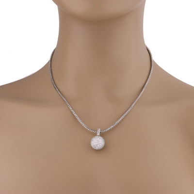 2.80ct Diamond Sphere Pendant - 5