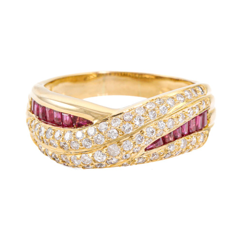 0.84ct Ruby & Diamond Ring