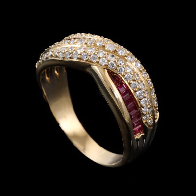 0.84ct Ruby & Diamond Ring - 5