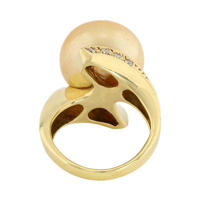 15.1mm South Sea Pearl & Diamond Ring - 5