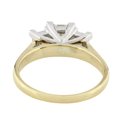 2.00ct Princess Cut Diamond Trilogy Ring - 5