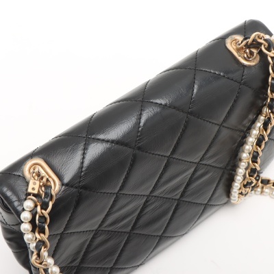 Chanel Mini Crystal Pearls Chain Flap Bag - 2