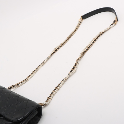 Chanel Mini Crystal Pearls Chain Flap Bag - 12
