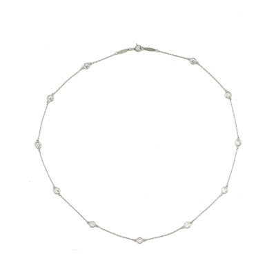 Tiffany & Co Diamonds By The Yard Necklace, 11 Diamonds - 2