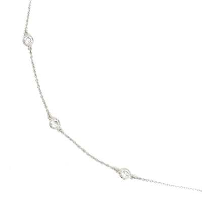 Tiffany & Co Diamonds By The Yard Necklace, 11 Diamonds - 5