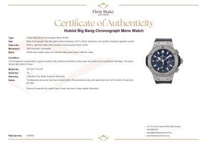 Hublot Big Bang Chronograph Mens Watch - 4