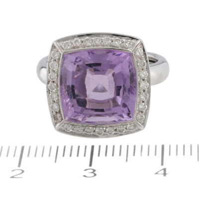 6.50ct Amethyst & Diamond Ring - 2