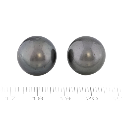 15.0mm & 15.3mm Tahitian Pearl Studs - 2
