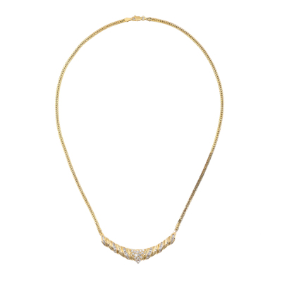 1.15ct Diamond Necklace, 18ct Gold 20.9g - 2
