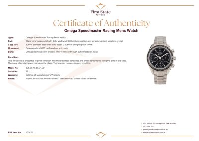 Omega Speedmaster Racing Mens Watch - 4