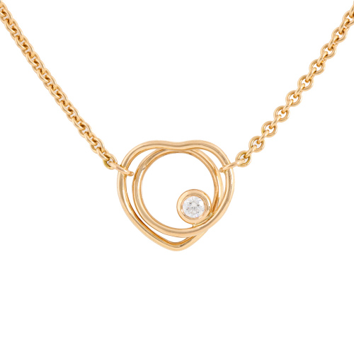 Hermes Vertige Coeur Diamond Necklace