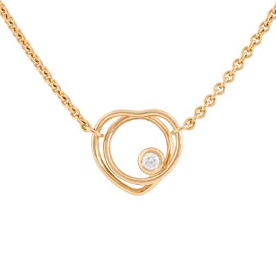 Hermes Vertige Coeur Diamond Necklace