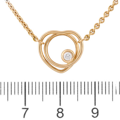 Hermes Vertige Coeur Diamond Necklace - 2