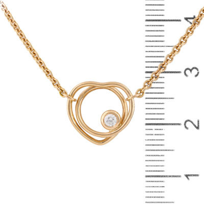 Hermes Vertige Coeur Diamond Necklace - 3
