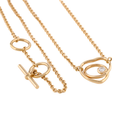 Hermes Vertige Coeur Diamond Necklace - 5