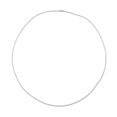 6.00ct Diamond Tennis Opera Length Necklace - 2
