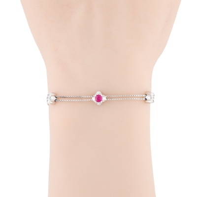 0.71ct Ruby & 0.20ct Diamond Bracelet - 3