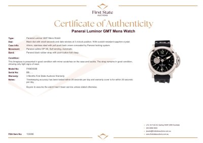 Panerai Luminor GMT Mens Watch - 4
