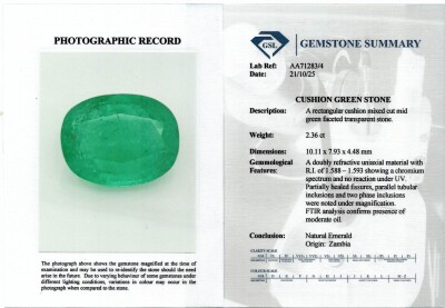 Parcel 2.36ct & 3.25ct Loose Emeralds - 4