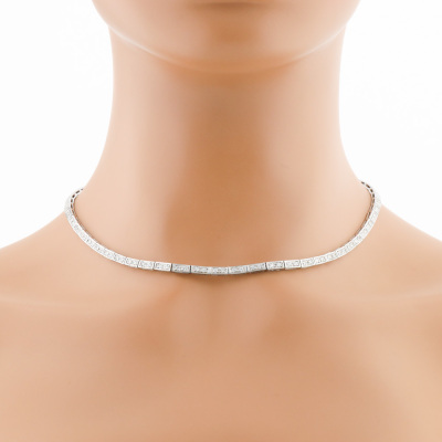 1.24ct Diamond Necklace, 18ct Gold 27.1g