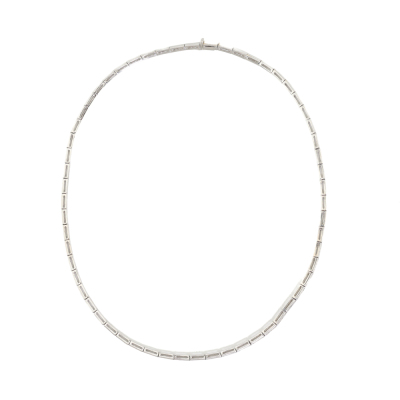1.24ct Diamond Necklace, 18ct Gold 27.1g - 2