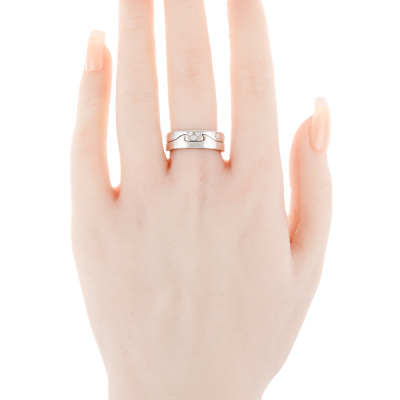 Diamond Puzzle Ring Set, 18ct Gold 10.3g - 6