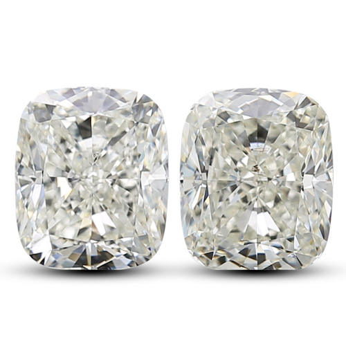 4.04ct Pair of Loose Diamonds GIA J SI2
