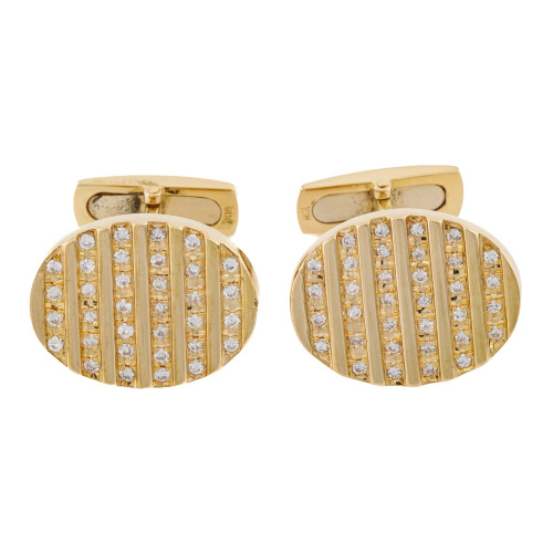 0.70ct Diamond Cufflinks, 18ct 16.1g