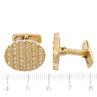 0.70ct Diamond Cufflinks, 18ct 16.1g - 2