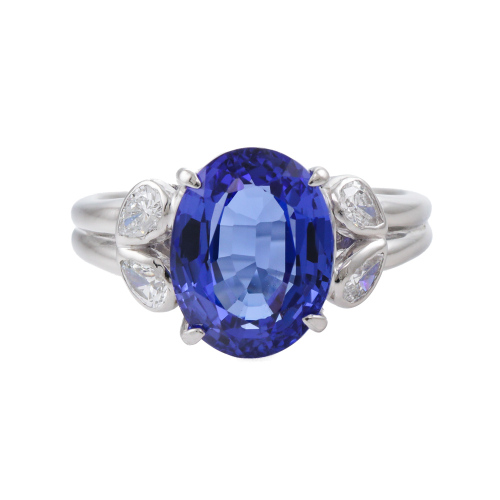 5.80ct Tanzanite & Diamond Ring