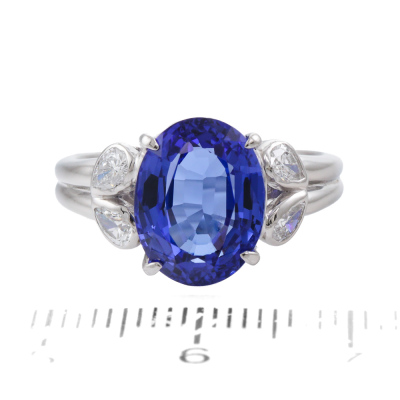 5.80ct Tanzanite & Diamond Ring - 2