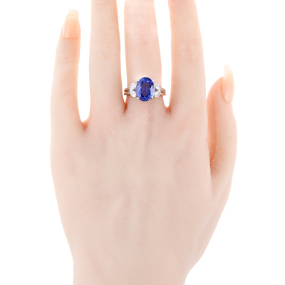 5.80ct Tanzanite & Diamond Ring - 6