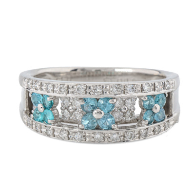 Paraiba Tourmaline & Diamond Ring