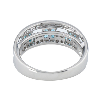 Paraiba Tourmaline & Diamond Ring - 4